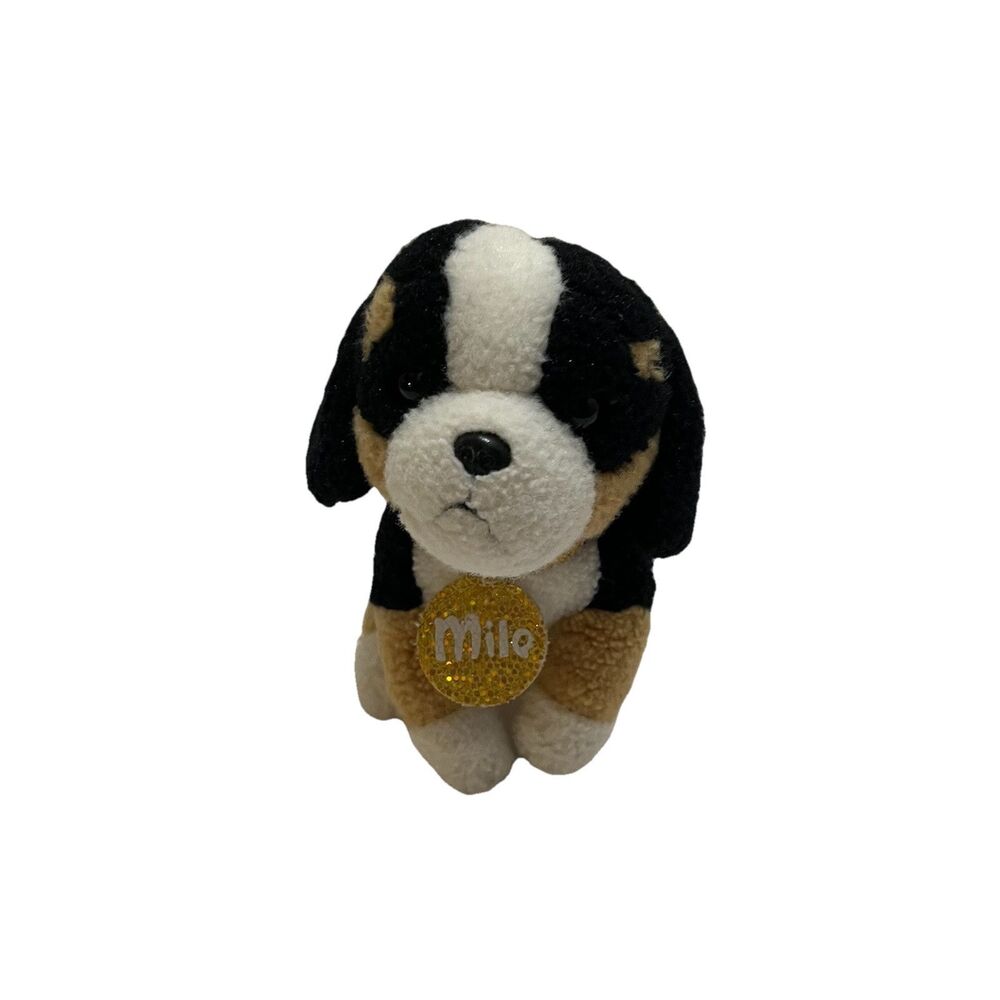 Justice Pet Shop Milo Bernese Mountain Dog Plush Stuffed Animal Brown Blk White